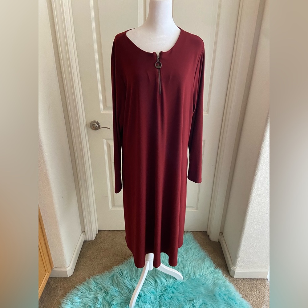NEW NWOT SYMPLI ZIP NECK DRESS SIZE 18